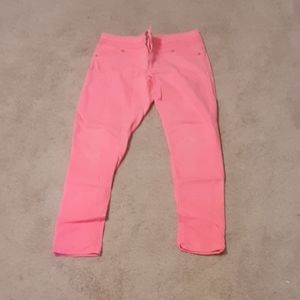 Neon orange pants